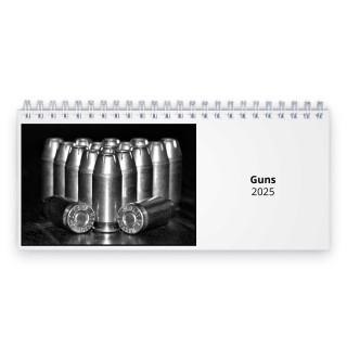 Guns 2025 Desk Calendar
