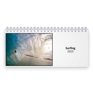 Surfing 2025 Desk Calendar