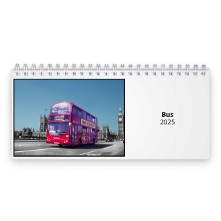 Bus 2025 Desk Calendar