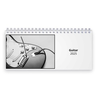 Guitar 2025 Desk Calendar