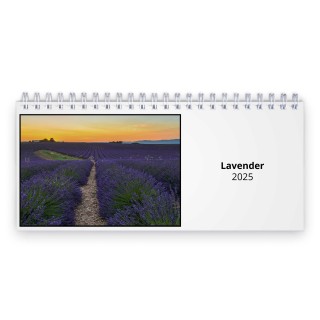 Lavender 2025 Desk Calendar