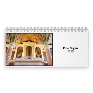 Pipe Organ 2025 Desk Calendar