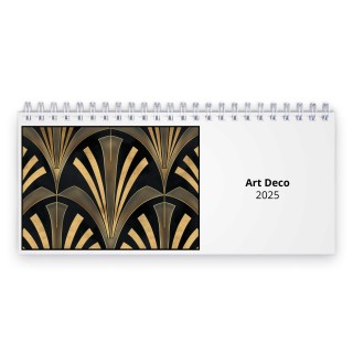 Art Deco 2025 Desk Calendar