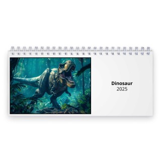 Dinosaur 2025 Desk Calendar
