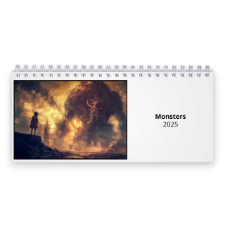 Monsters 2025 Desk Calendar