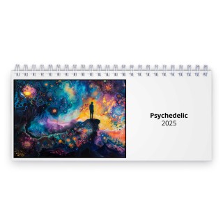 Psychedelic 2025 Desk Calendar