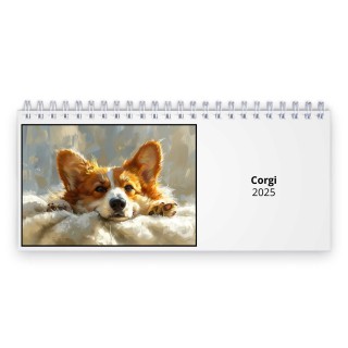 Corgi 2025 Desk Calendar