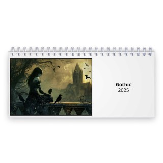 Gothic 2025 Desk Calendar