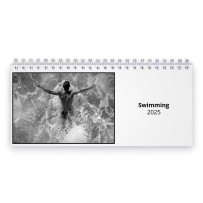 Swimming 2025 Desk Calendar