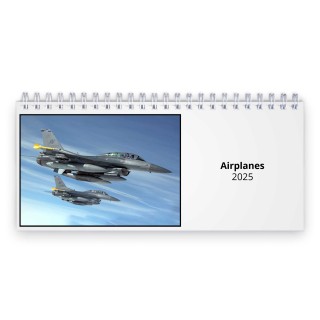 Airplanes 2025 Desk Calendar
