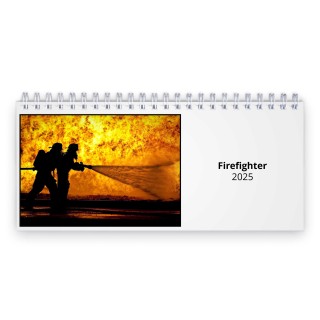 Firefighter 2025 Desk Calendar