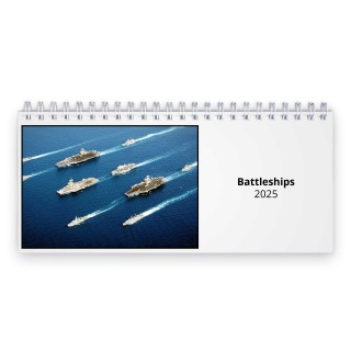 Battleships 2025 Desk Calendar