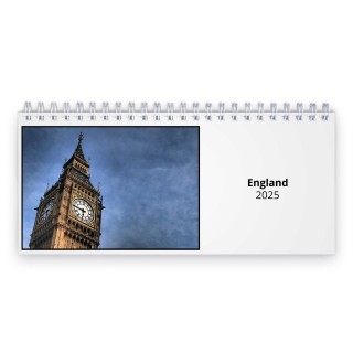 England 2025 Desk Calendar