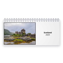 Scotland 2025 Desk Calendar