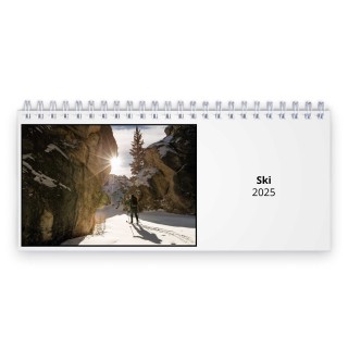 Ski 2025 Desk Calendar