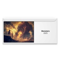 Monsters 2025 Magnetic Calendar