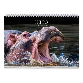 Hippo 2025 Wall Calendar