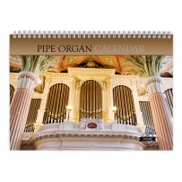 Pipe Organ 2025 Wall Calendar