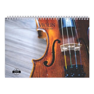 Violin 2025 Wall Calendar