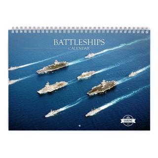 Battleships 2025 Wall Calendar