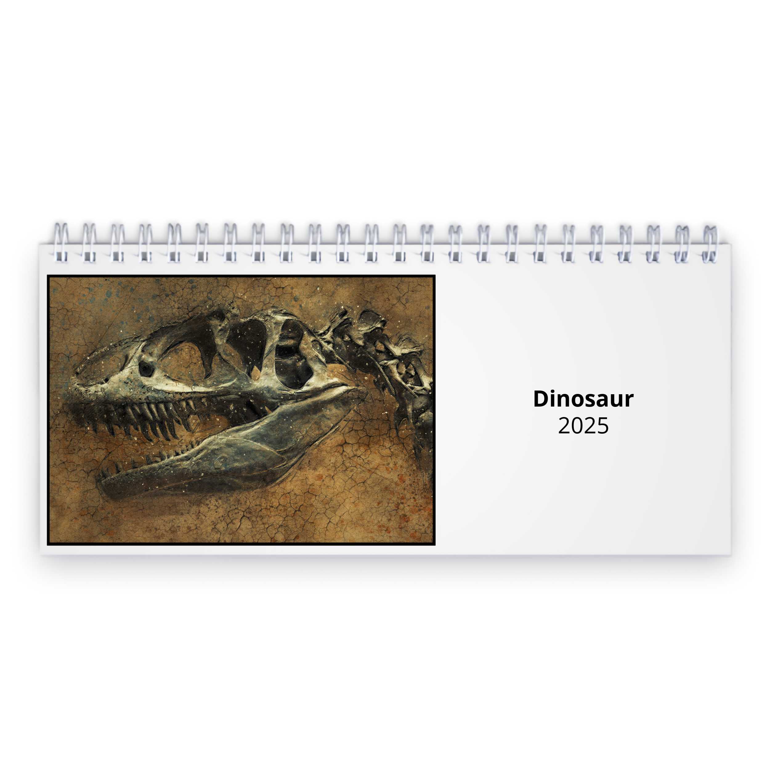 Dinosaur 2025 Desk Calendar