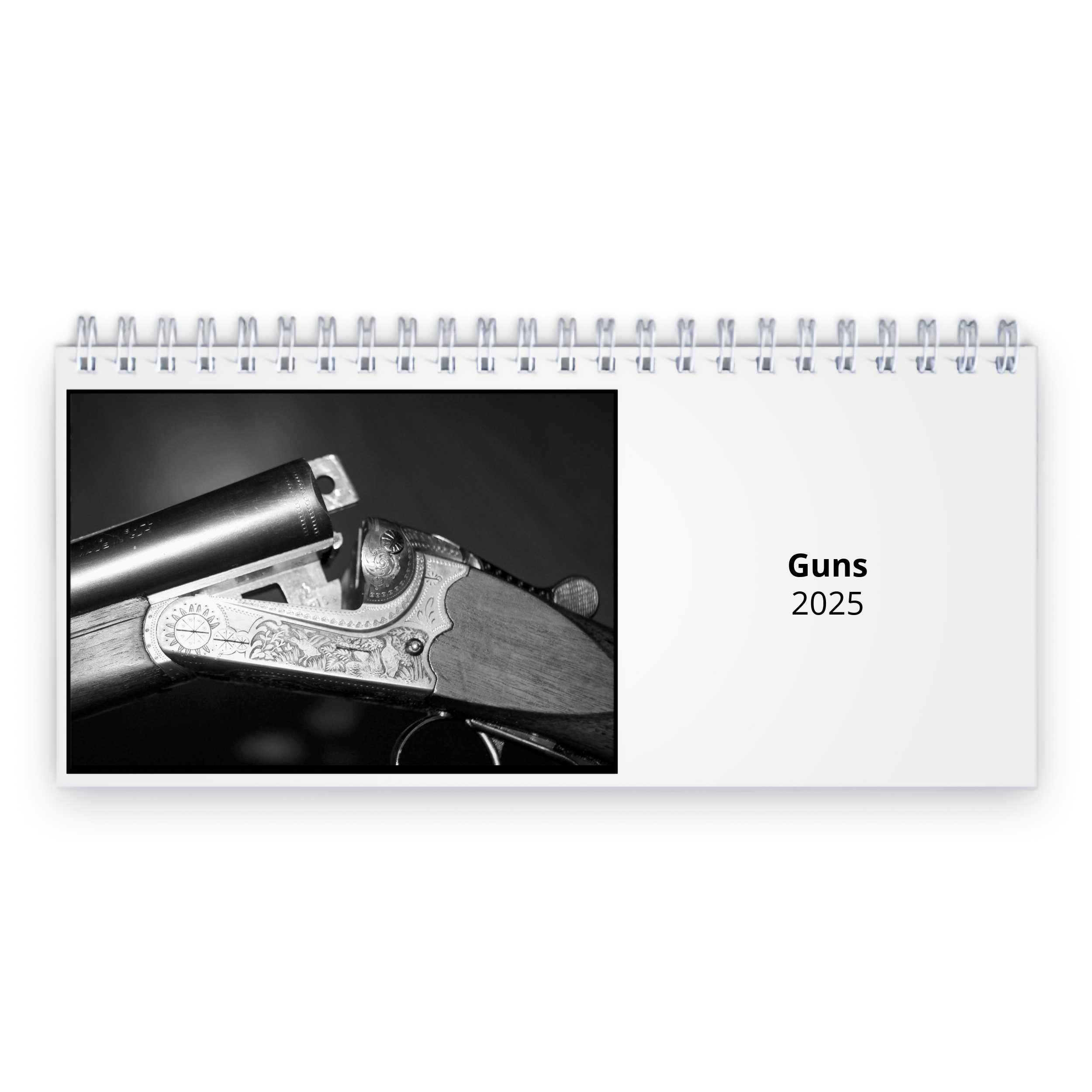 Guns 2025 Desk Calendar