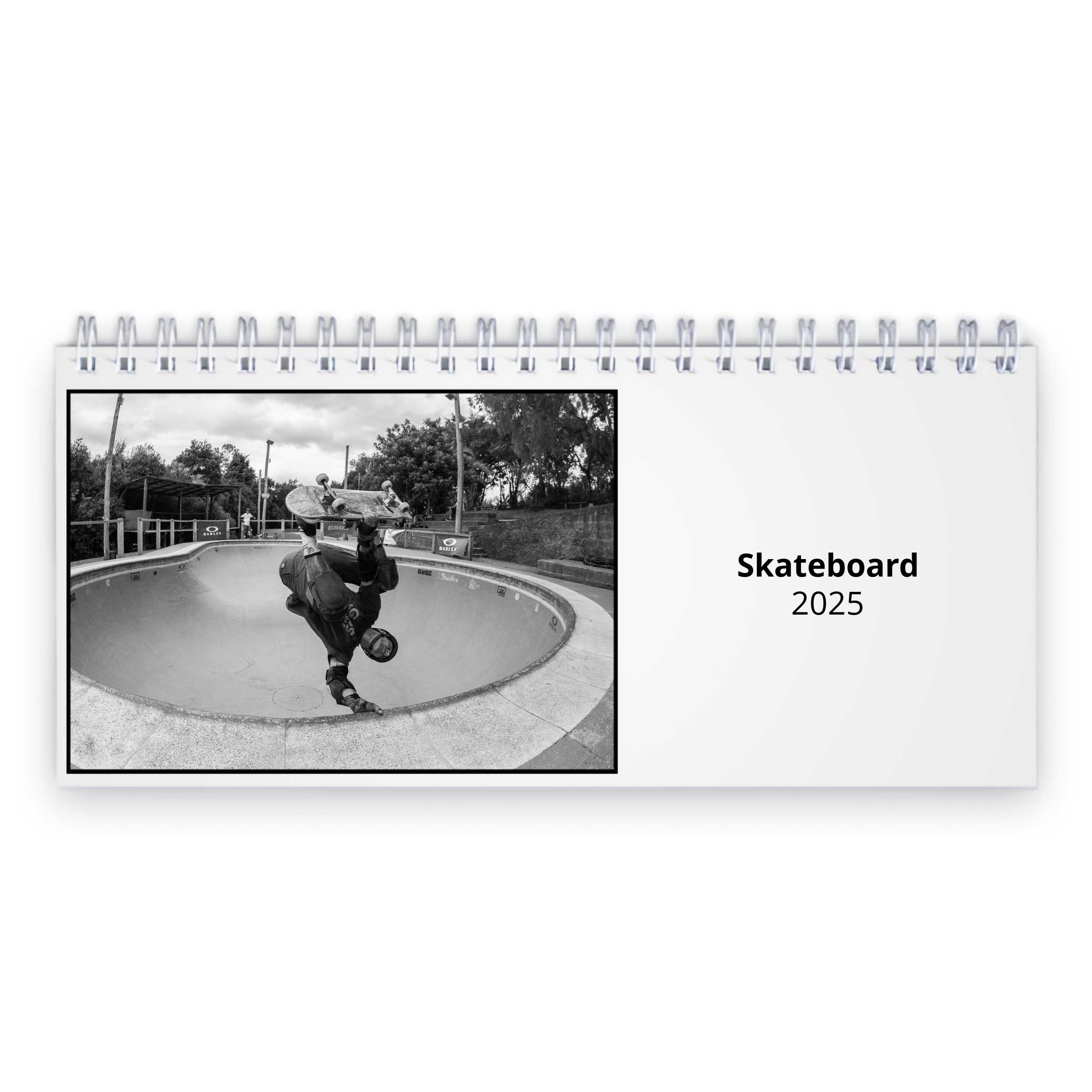 Skateboard 2025 Desk Calendar