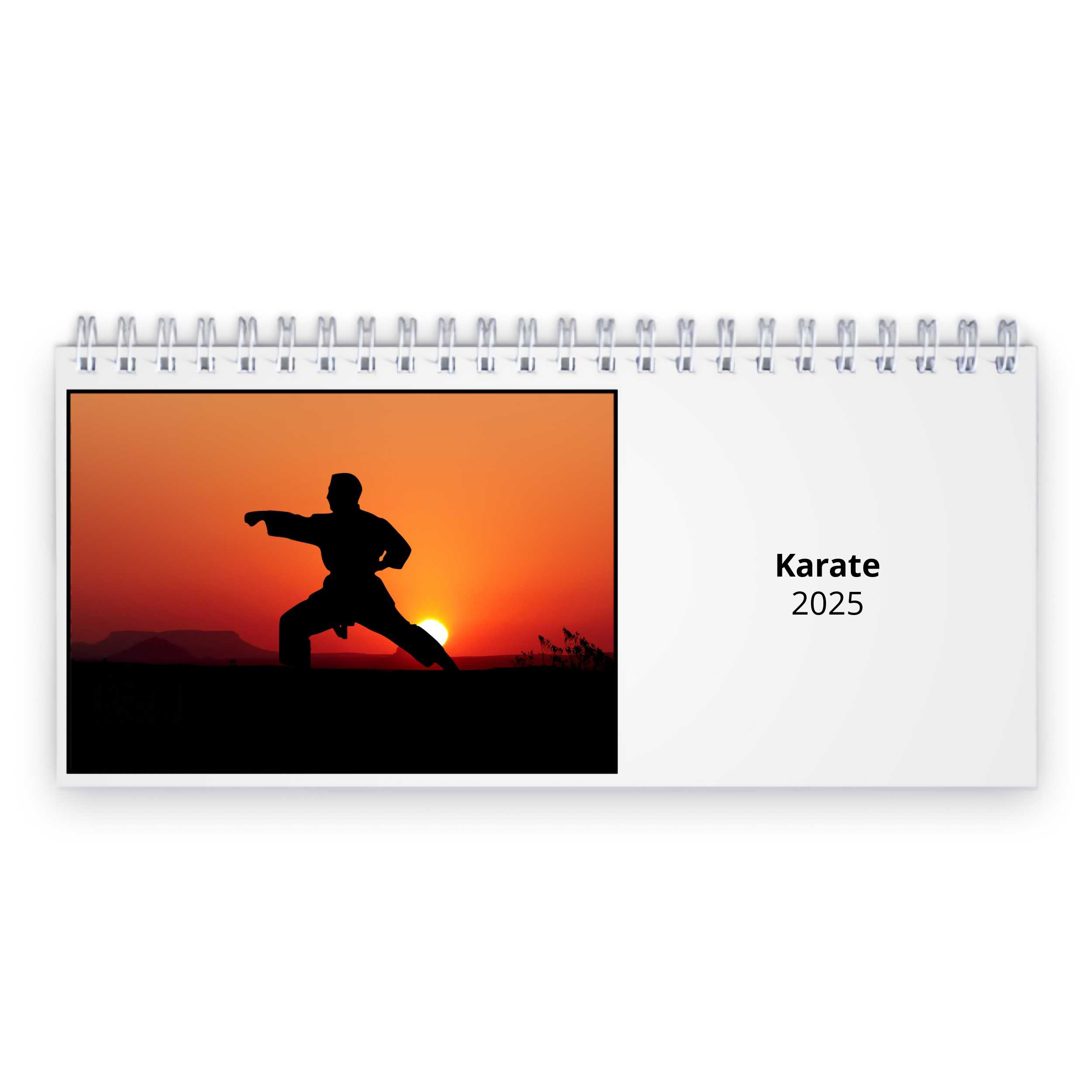 Karate 2025 Desk Calendar