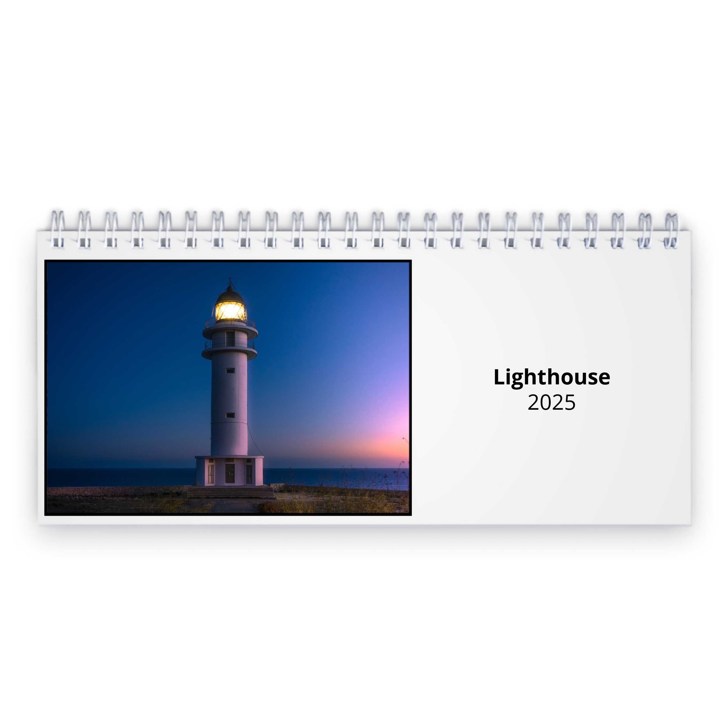 Lighthouse 2025 Desk Calendar