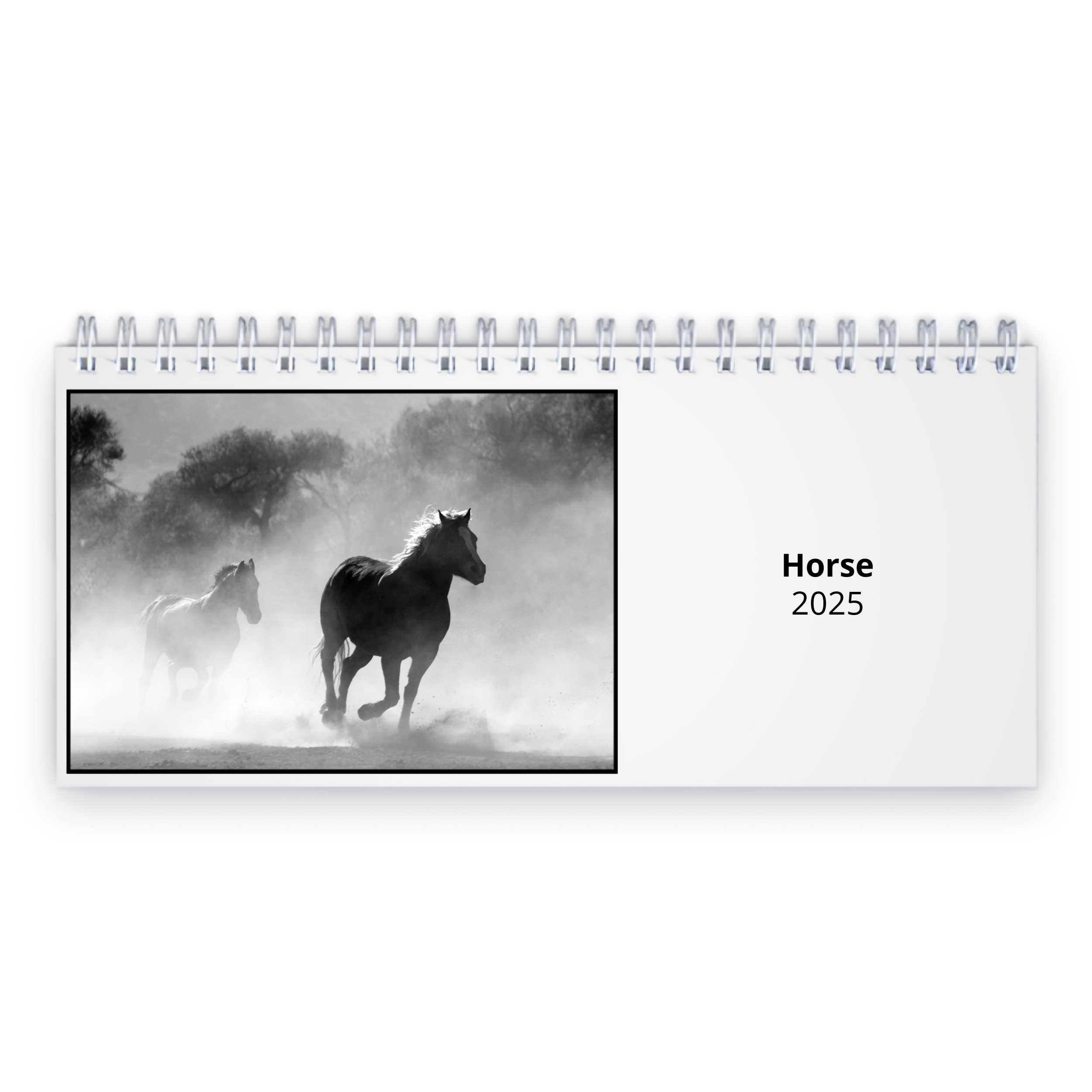 Calendario da Tavolo 2024 - 12 x 14.5 Cm HORSES 