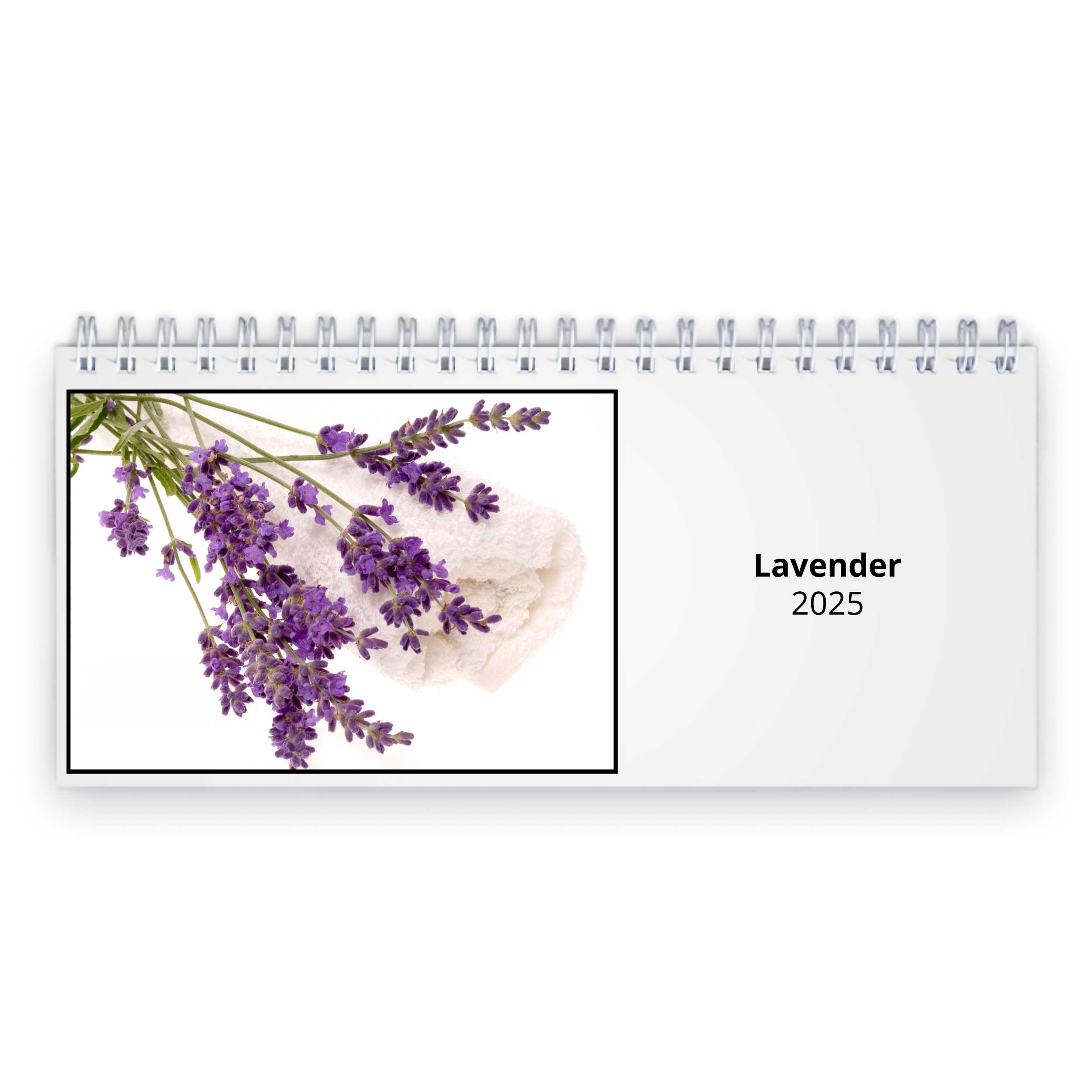 Lavender 2024 Desk Calendar   D24028 Cover 