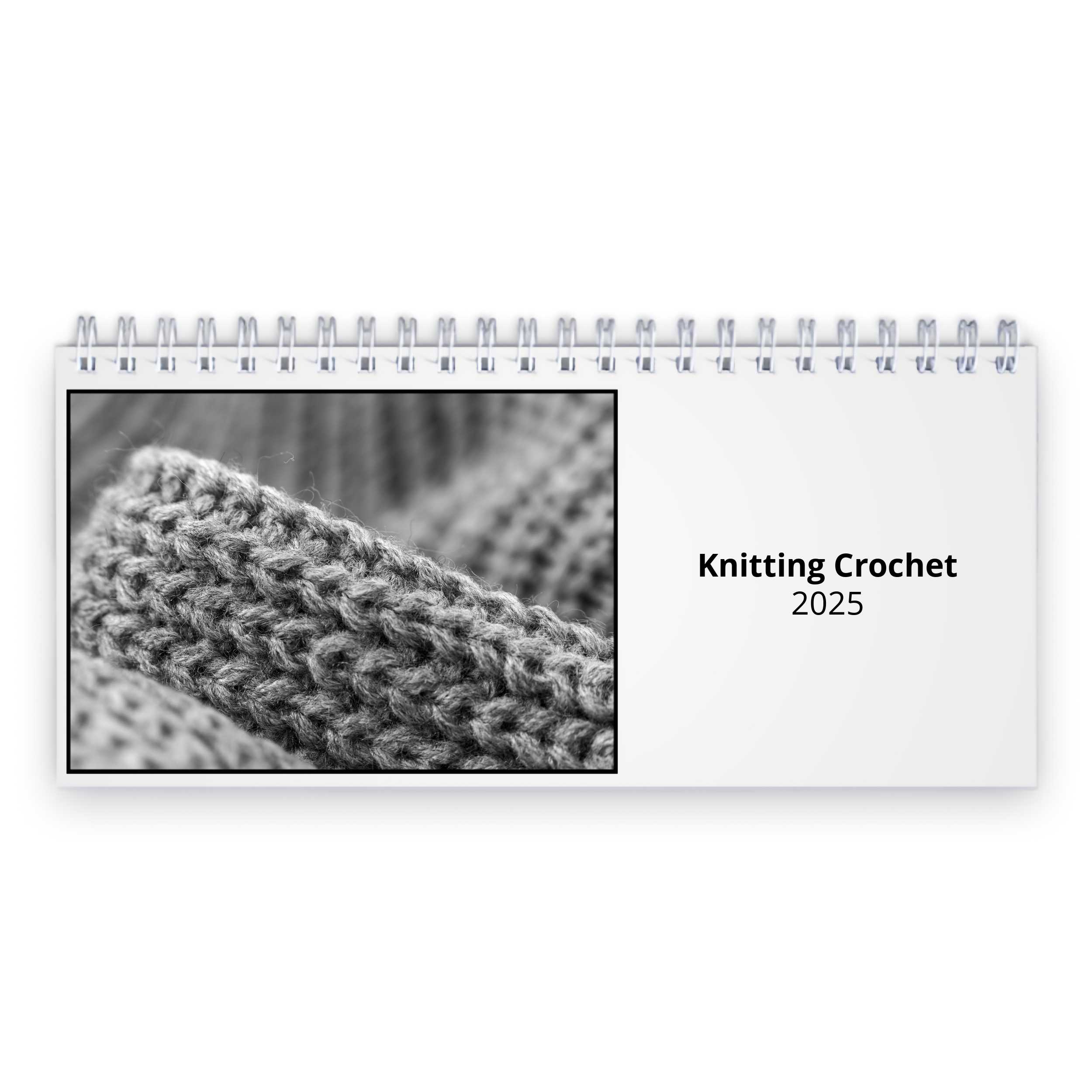 Knitting Crochet 2025 Desk Calendar