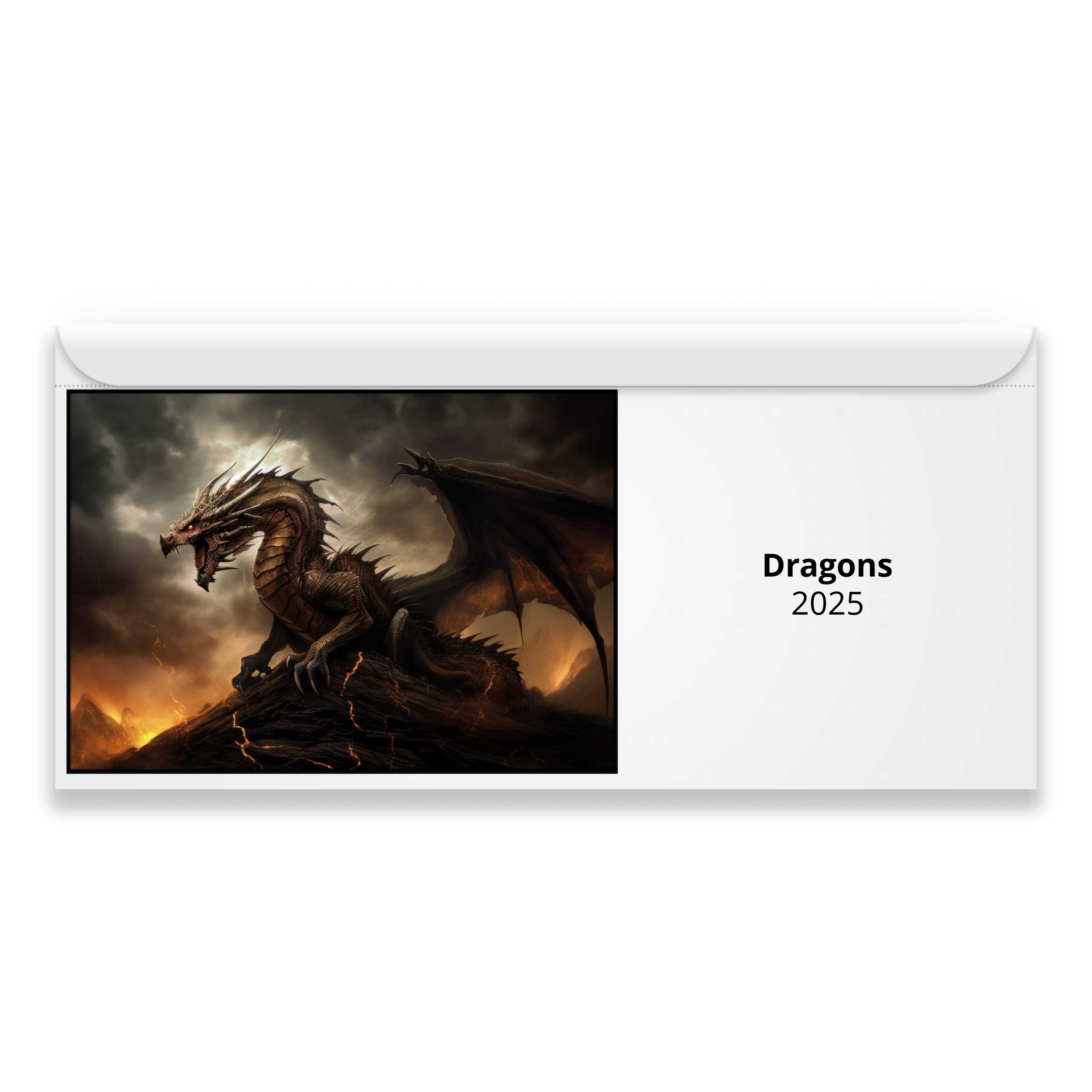 Dragons 2025 Magnetic Calendar   M24095 Cover 