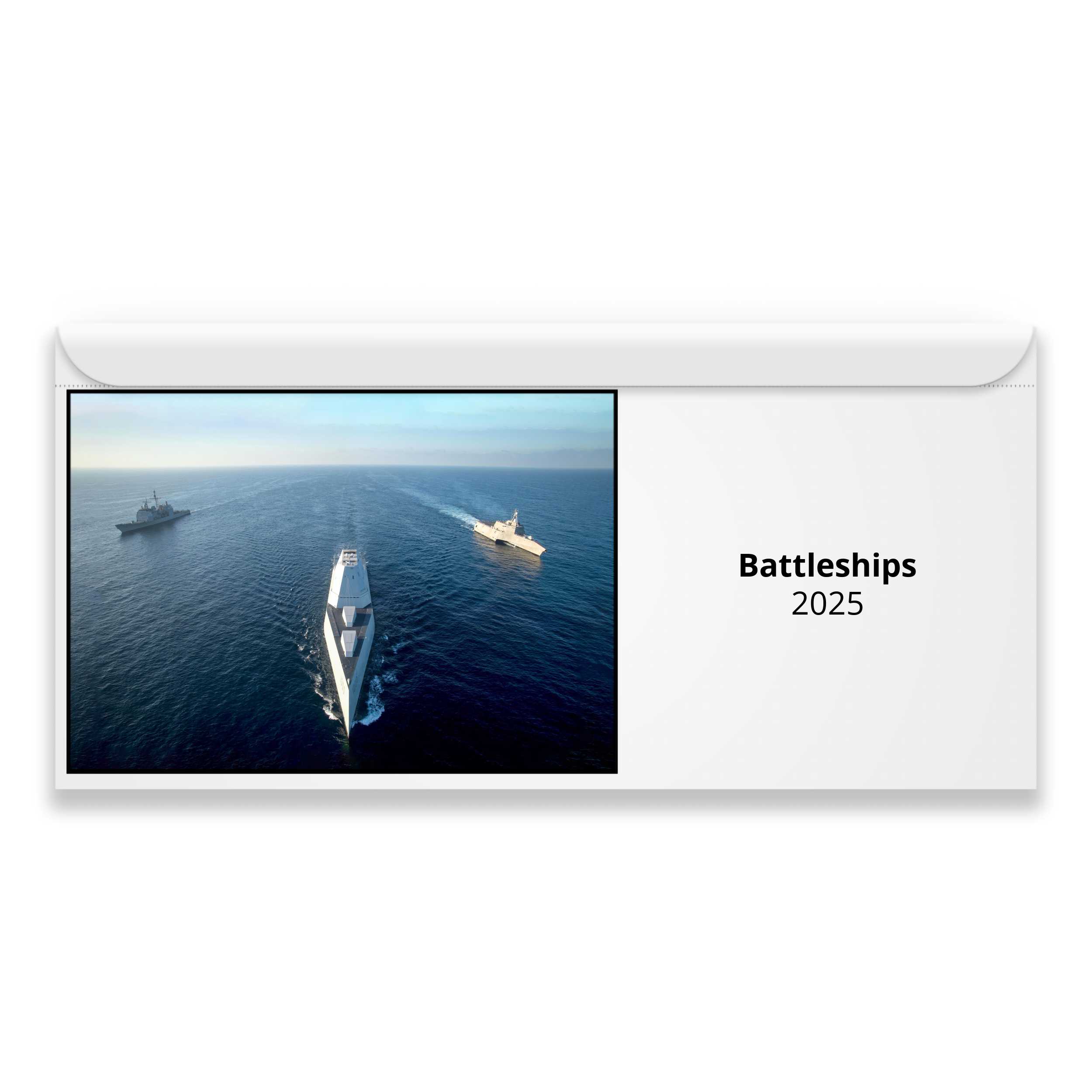 Battleships 2025 Magnetic Calendar   M24123 Cover 