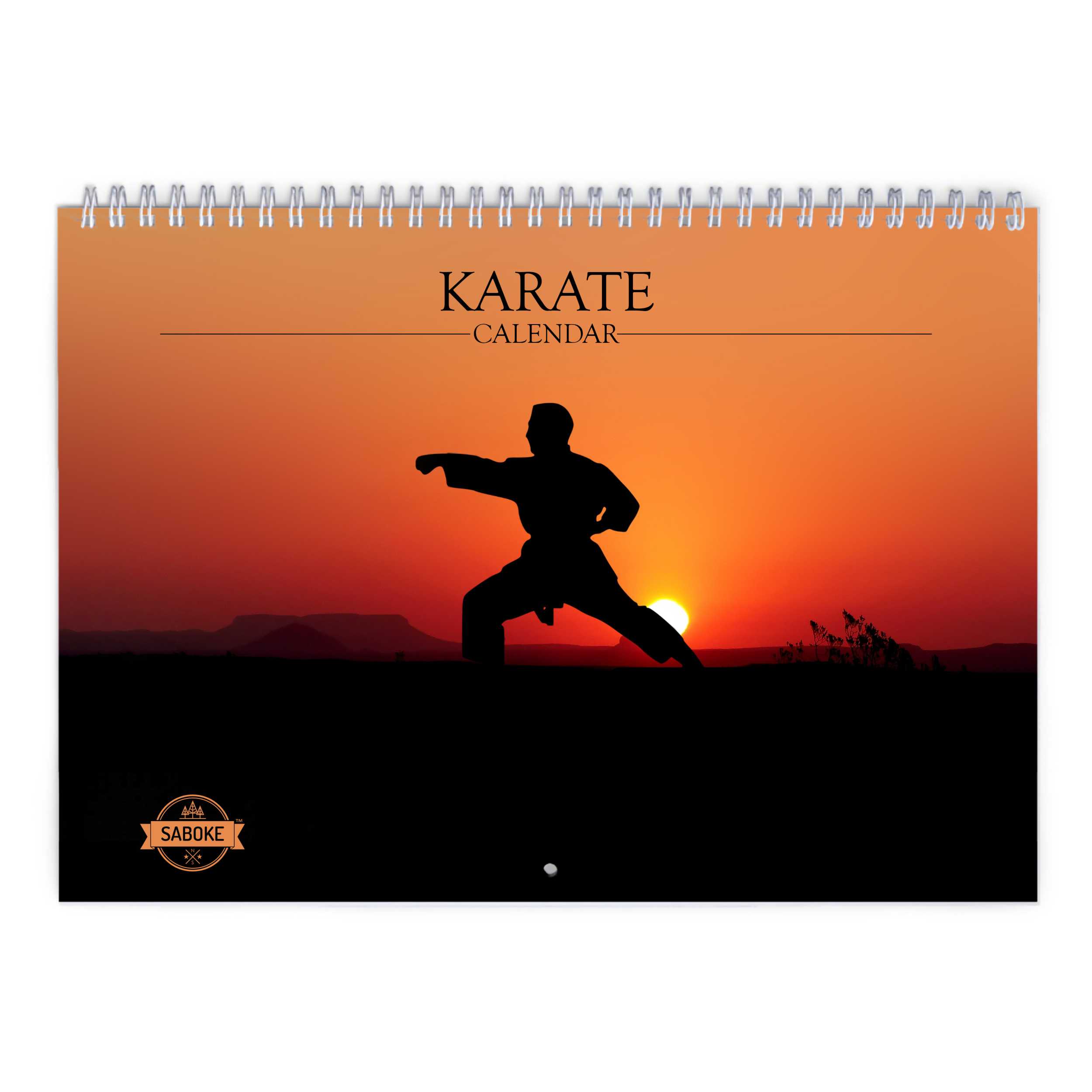 Karate 2024 Wall Calendar   W23055 Cover 