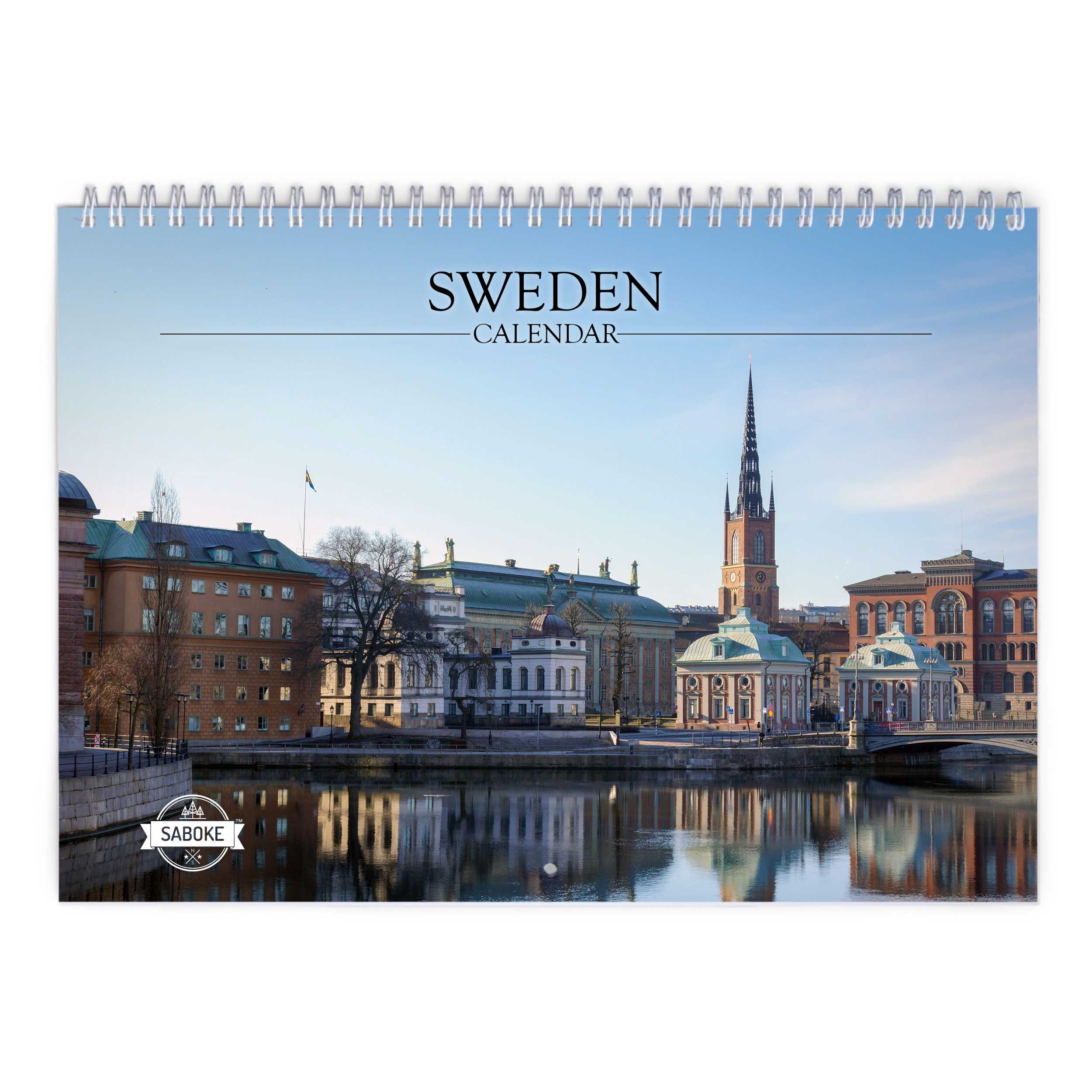 Sweden 2025 Wall Calendar   W23079 Cover 