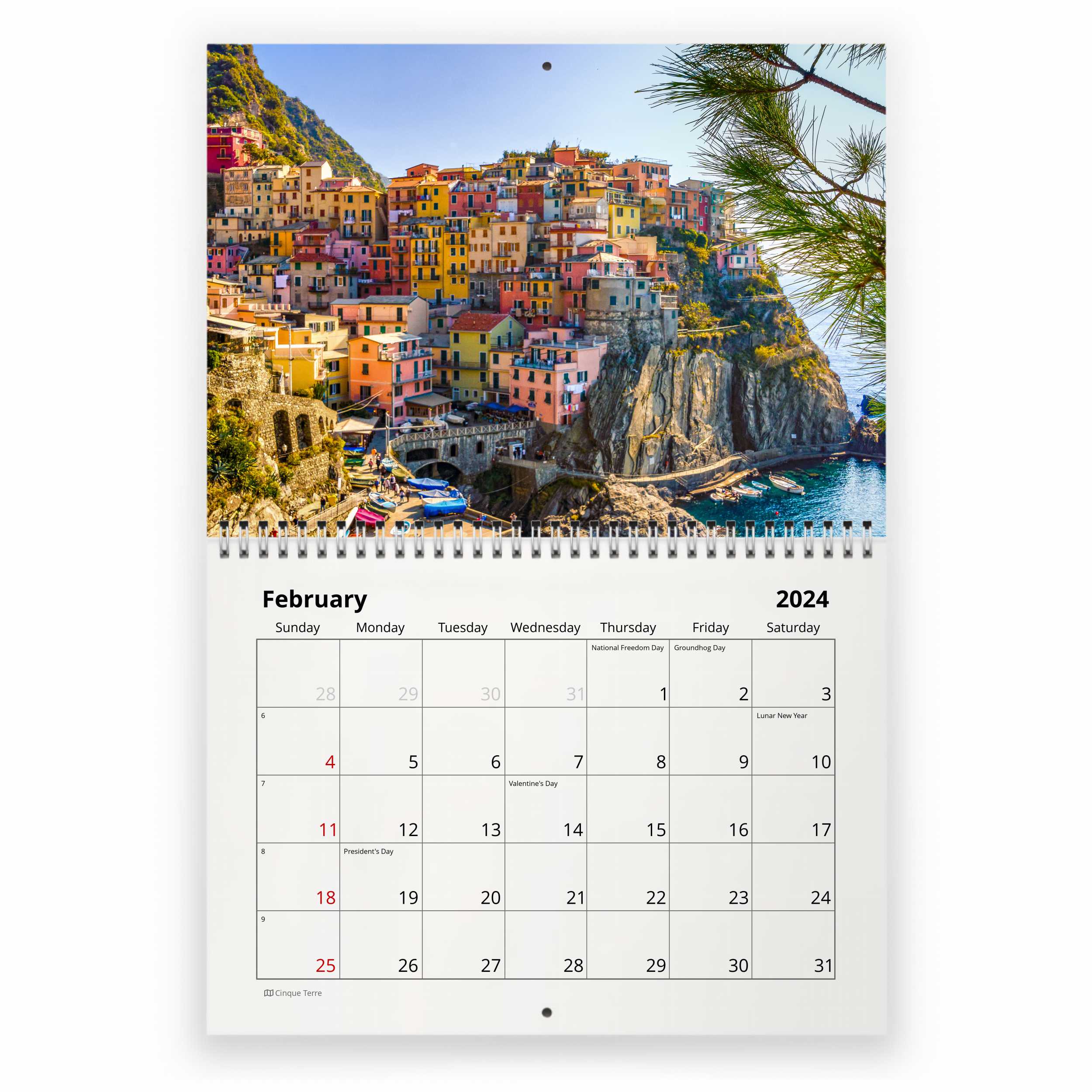 Wall Calendar 2024 - 30 x 29 Cm ITALY