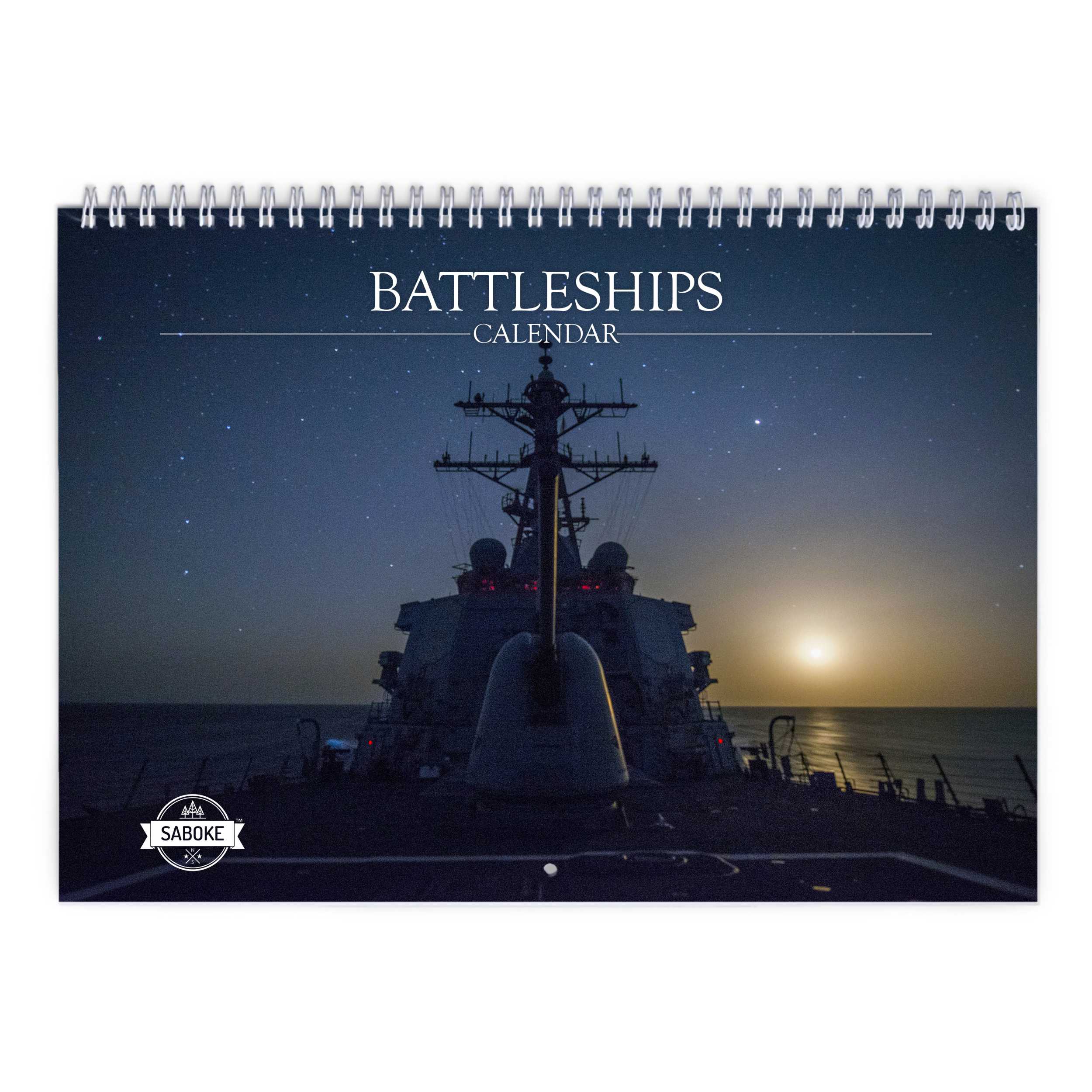 Battleships 2025 Wall Calendar   W23093 Cover 