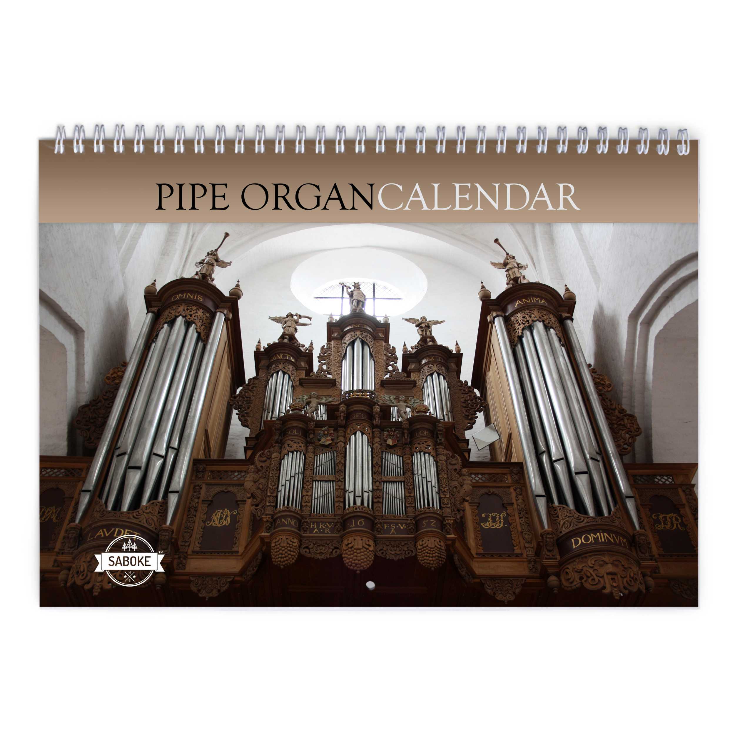 Pipe Organ 2025 Wall Calendar   W23104 Cover 