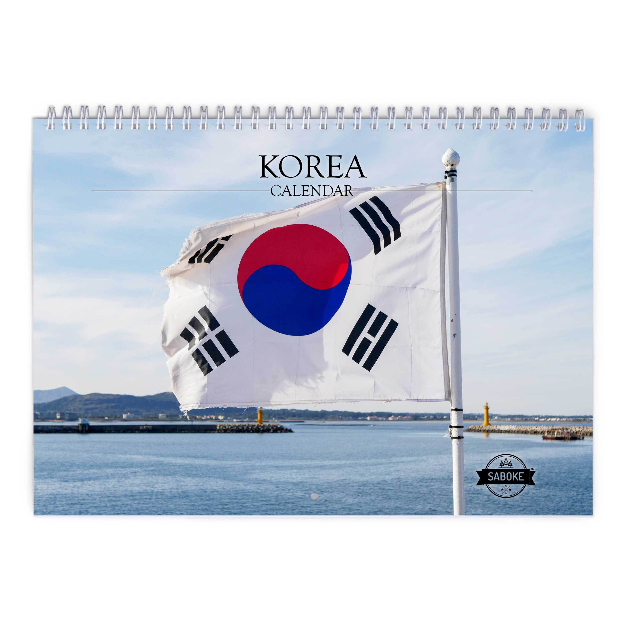 Korea 2025 Wall Calendar   W24030 Cover 