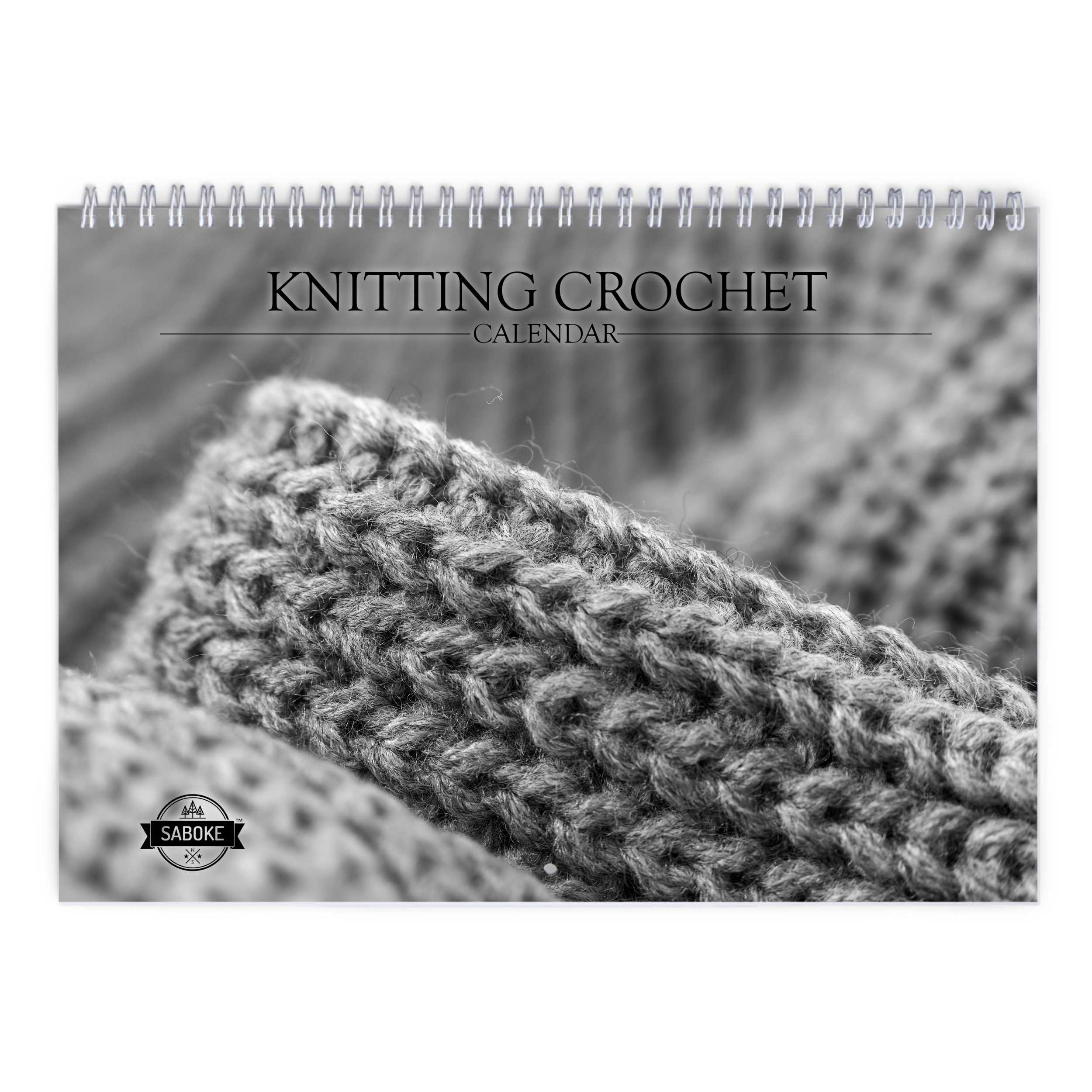 Knitting Crochet 2025 Wall Calendar