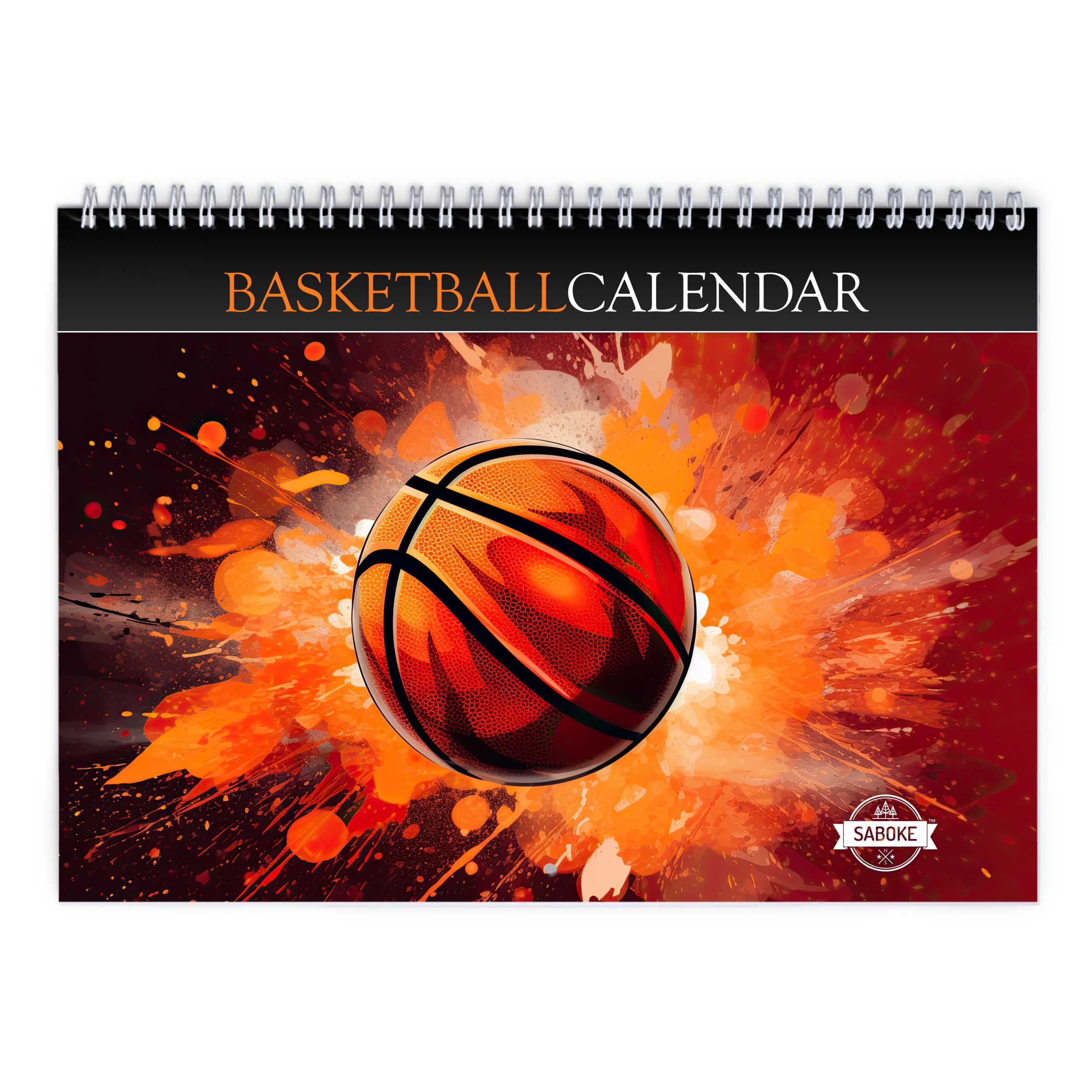 Basketball 2025 Wall Calendar