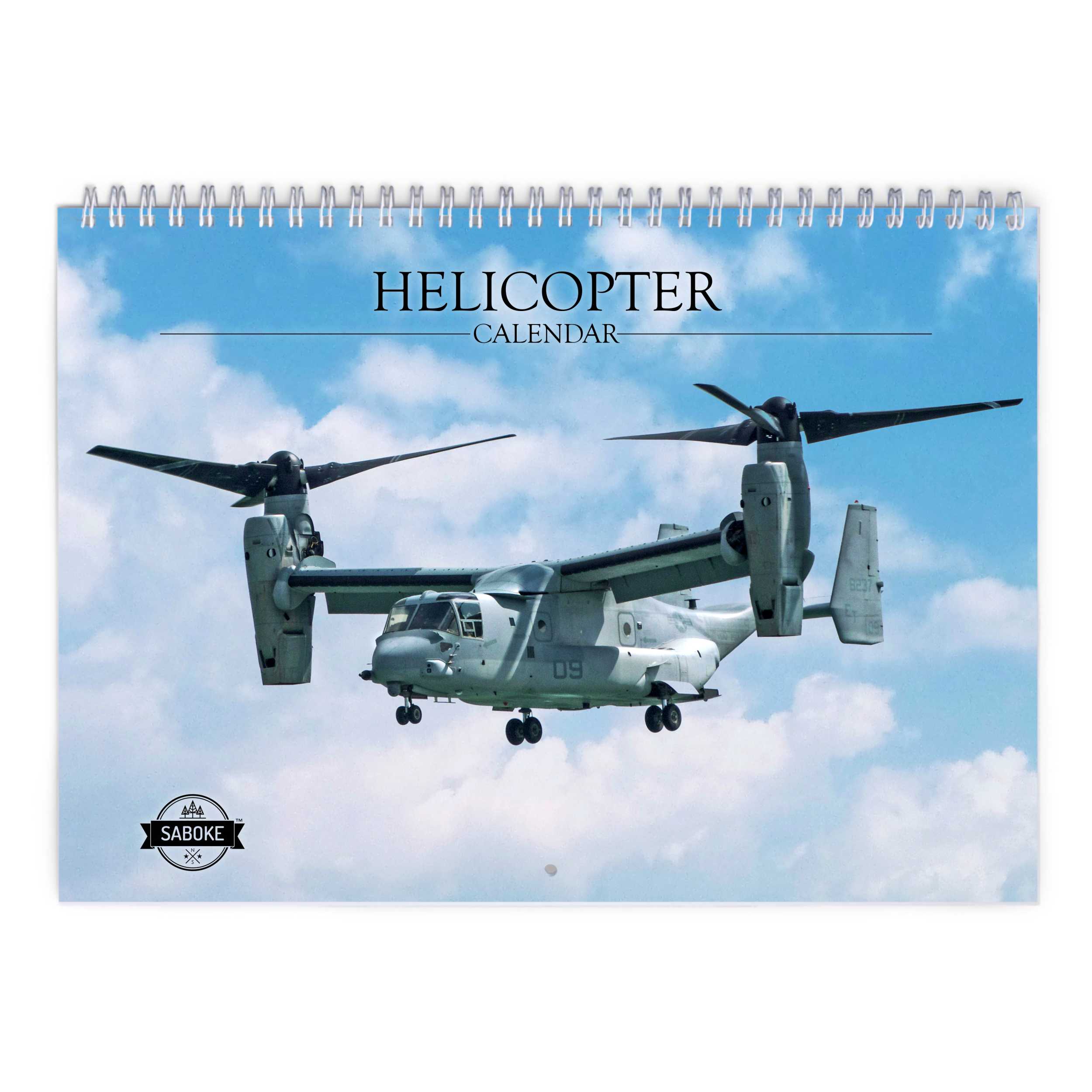 Helicopter 2025 Wall Calendar