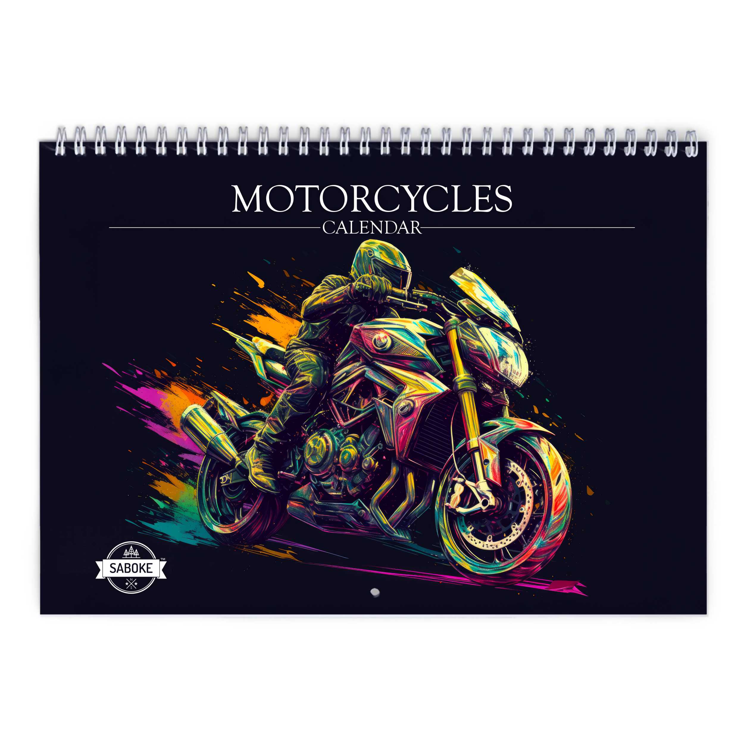 Motorcycle 2025 Wall Calendar